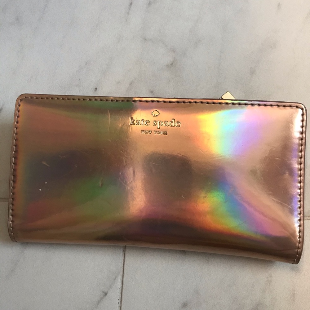 Kate spade metallic wallet